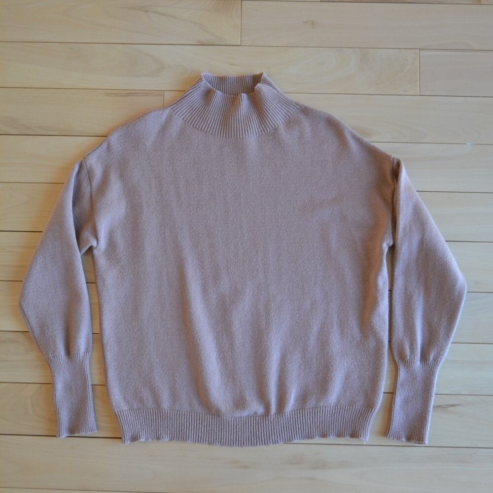 Elie Tahari Mock Neck Pullover Oversized Sweater Size XS